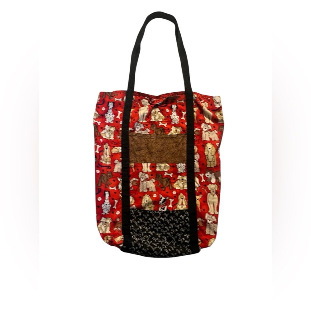 Handcrafted Dog Theme X-Large Fashion Tote Bag